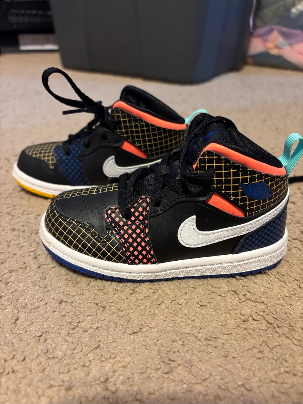 Nike Kids Black Multi-Accent High-Top Sneakers